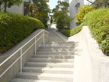 敷地内もアップダウンがあります