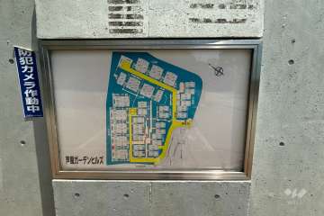 日商岩井芦屋ガーデンヒルズの敷地配置図