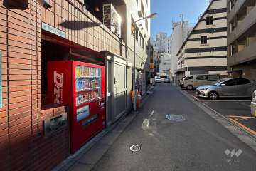 敷地西側の前面道路