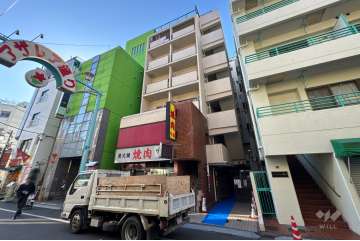 サンハイム駒込の外観（北側から）.