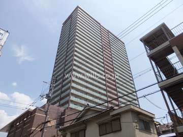 ローレルタワー尼崎の外観（南西側から）