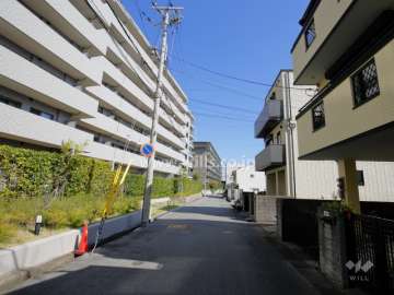 敷地南側の前面道路