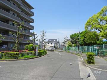 敷地東側の前面道路