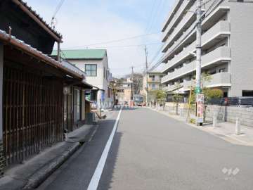 敷地南側の前面道路
