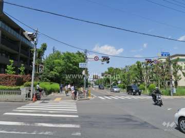 敷地東側の前面道路