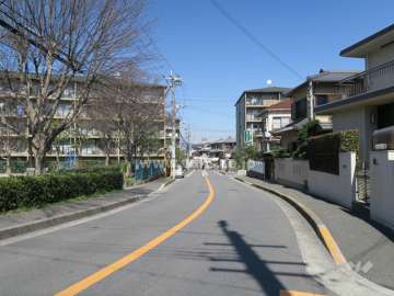 敷地東側の前面道路