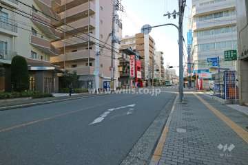 敷地北側の前面道路(東側から)