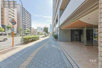 敷地東側の前面道路　
