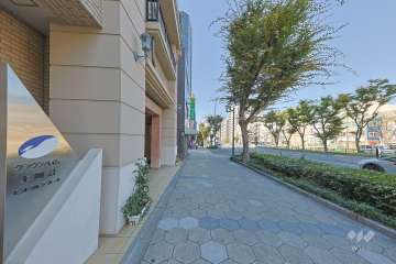 敷地北側の前面道路　
