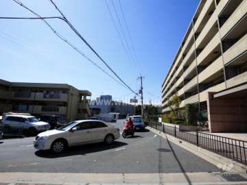 敷地南側の前面道路