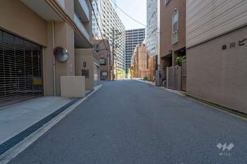 敷地南側の前面道路　