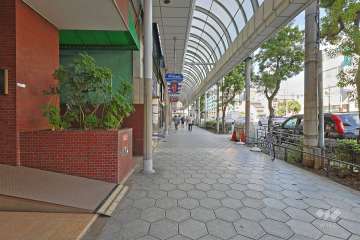 敷地北側の前面道路（東側から）