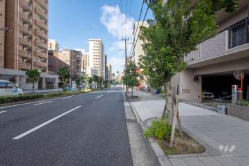 敷地南側の前面道路