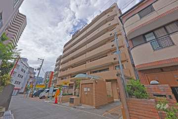 ライオンズマンション堂ヶ芝の外観（北東側から）