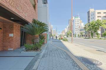 敷地東側の前面道路