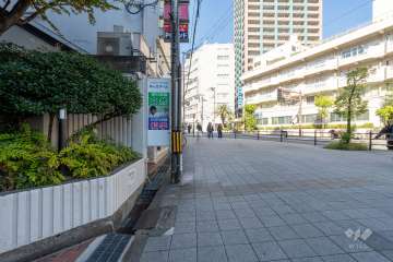 敷地北側の前面道路