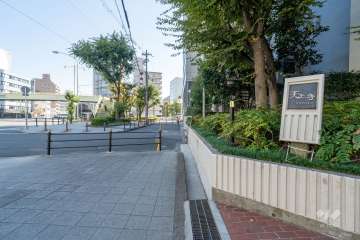 敷地北側の前面道路　