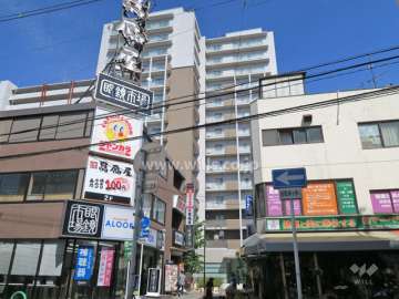 茨木市駅前アーバンライフの外観（西側から）
