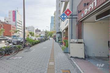 敷地東側の前面道路　