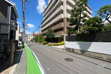 敷地南側の前面道路(東側から)