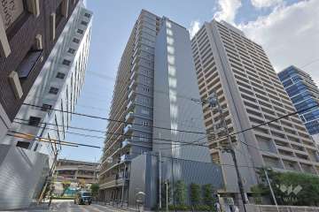 プレミストタワー大阪上本町の外観（北東側から）
