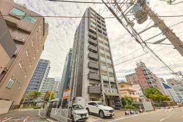 アドバンス上町台プレジールの外観（北西側から）