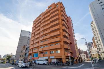 ライオンズマンション難波南の外観（北東側から）