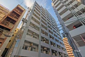 エステムコート難波ミューステージの外観（北東側から）