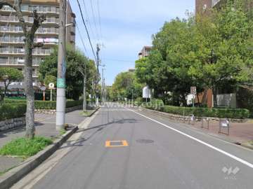 敷地東側の前面道路