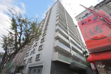 難波スカイハイツの外観（北西側から）