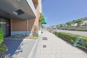 敷地の東側前面道路（南側から）