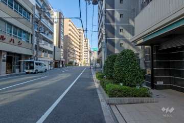 敷地北側の前面道路