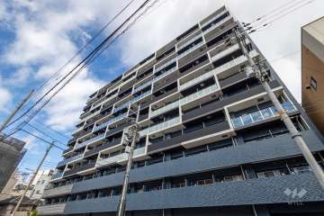 プレサンス難波インフィニティの外観（南東側から）