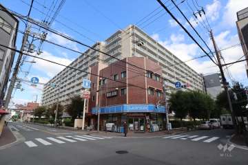 関目グリーンハイツの外観（南西側から）