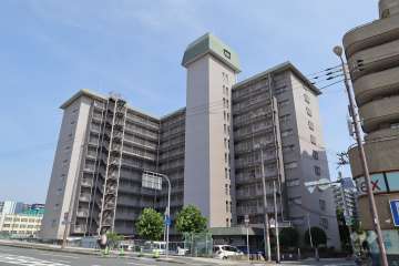 城北ハイツ2号館の外観（北西側から）