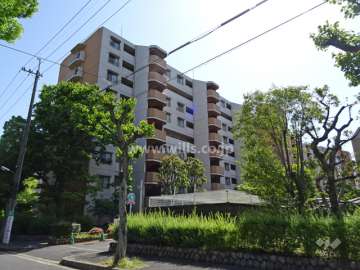 白川高層住宅6号棟の外観（北東側から）