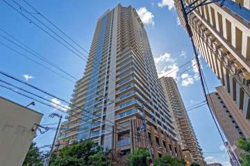 コムズシティ野江D棟の外観（北西側から）