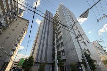 エスリード城東中央の外観（北東側から）