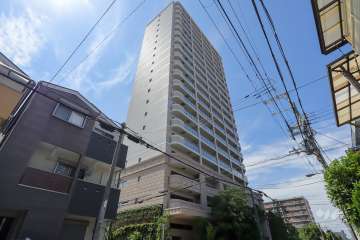 リバーガーデン城東古市の外観（南東側から）