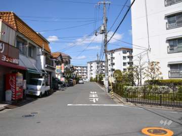 敷地東側の前面道路