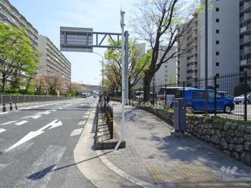 敷地北側の前面道路