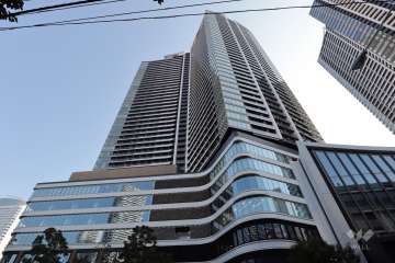 パークタワー勝どきミッドの外観(北西側から)