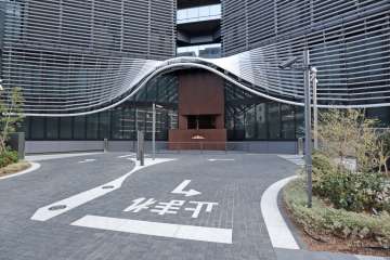 駐車場の出入り口