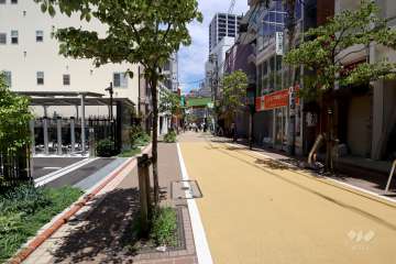 敷地東側の前面道路