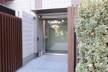 駐輪場の出入り口