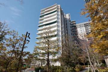 晴海フラッグパークビレッジA棟の外観(南東側から)