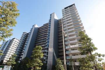 晴海フラッグシービレッジA棟の外観(西側から)