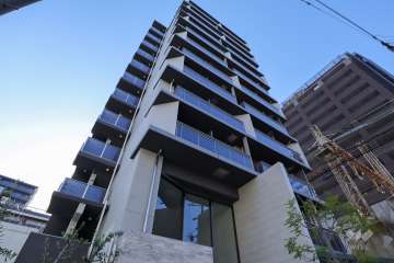 ファーストフィオーレ天王寺筆ヶ崎EYEの外観（南東側から）