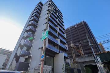 ファーストフィオーレ天王寺筆ヶ崎EYEの外観（東側から）