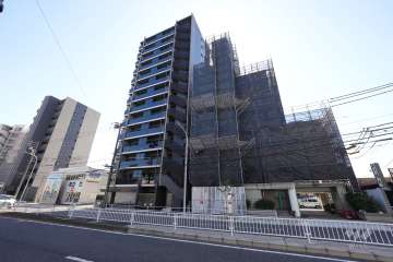 オープンレジデンシア瑞穂公園前の外観（北西方向から）